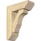 Ekena Millwork Balboa Slat Rough Sawn Bracket w/ Offset Brace, Douglas Fir, 6"W x 16"D x 20"H BKT0604X16X20BOA06RDF - alternate 1